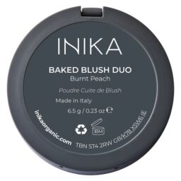 INIKA Organic Baked Blush Duo – Burnt Peach