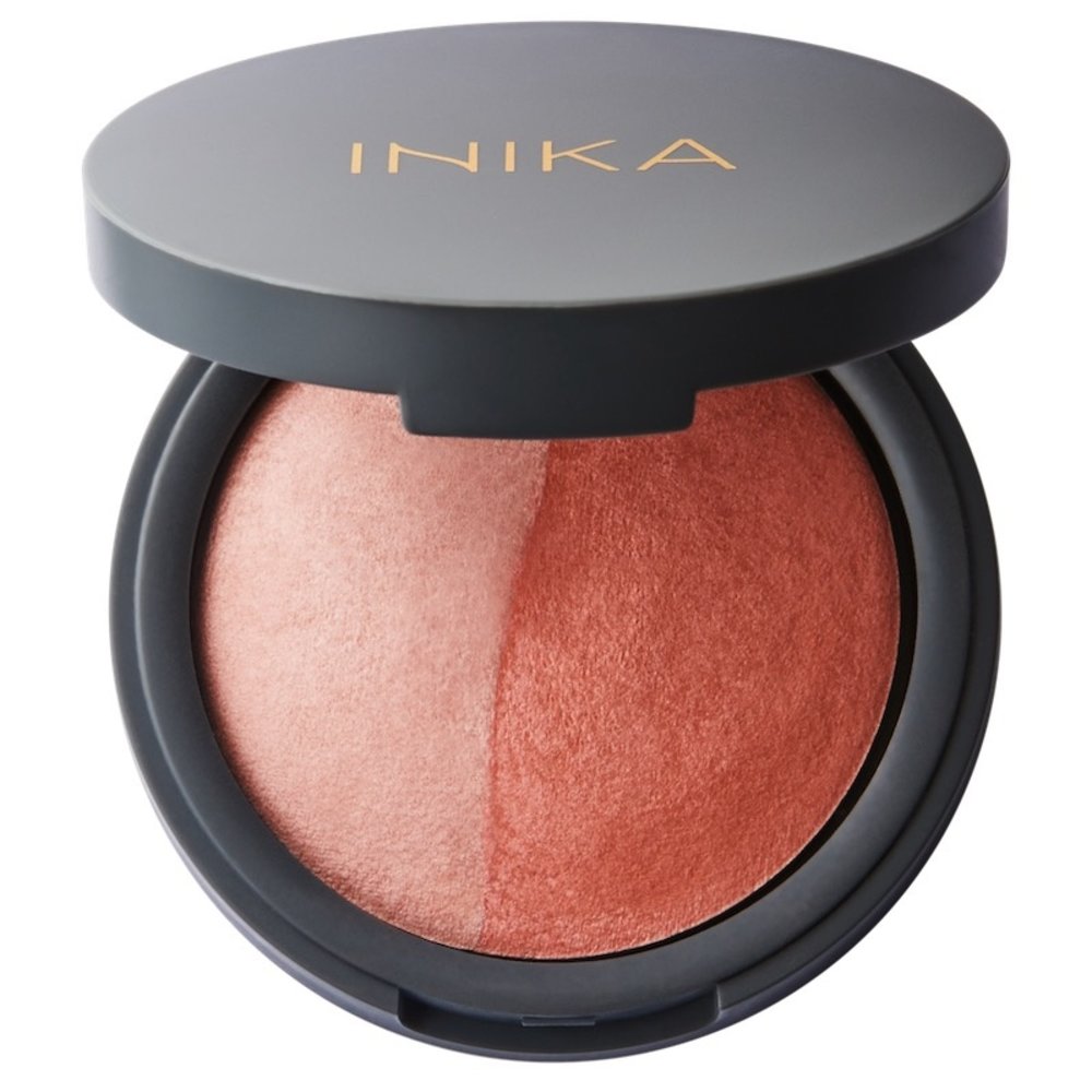INIKA Organic Baked Blush Duo - Burnt Peach