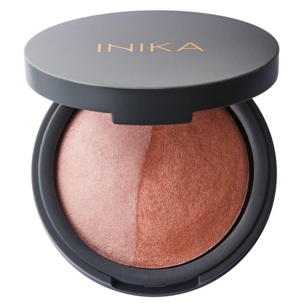 INIKA Organic Baked Blush Duo - Pink Tickle