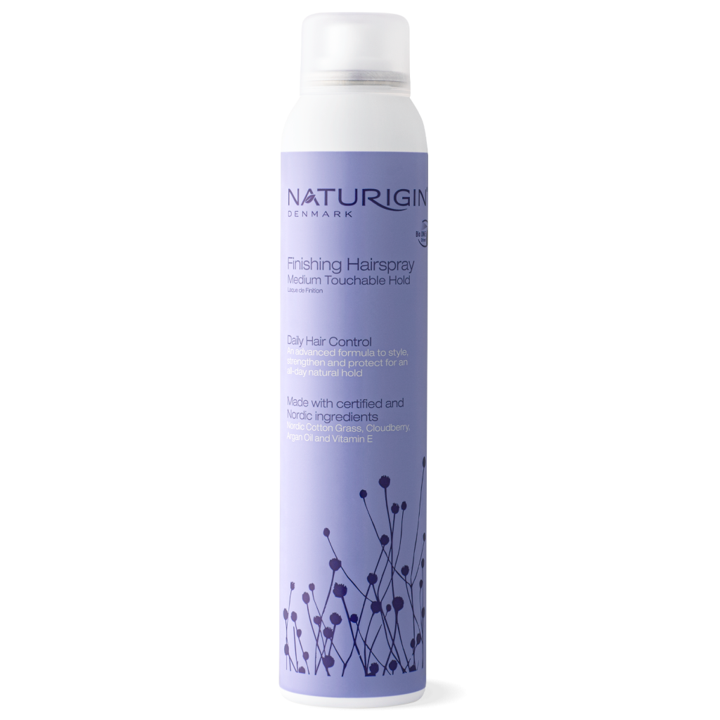 Finishing Hairspray Medium Touchable Hold 75 ML travel size – Naturigin