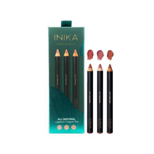 INIKA ORGANIC All Natural Lip Crayon Trio